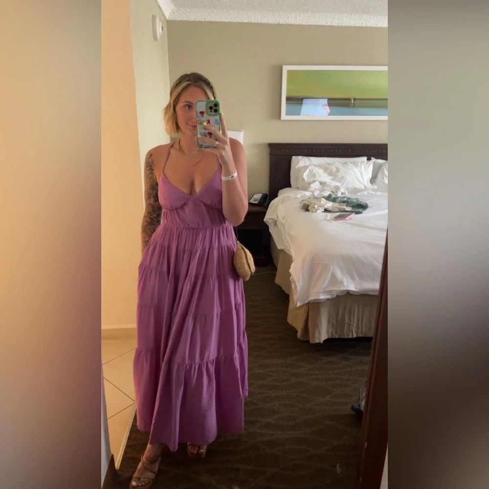 Abercrombie flowy maxi dress